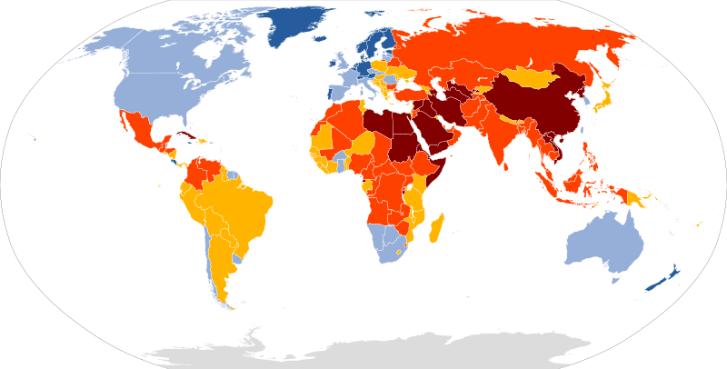 2018 press freedom rankings